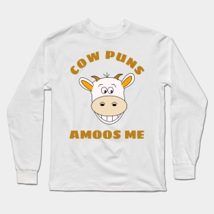 Cow Puns Amoos Me Long Sleeve T-Shirt